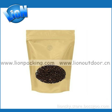 Kraft Paper Bags Wholesale&Ziplock Stand up Kraft Paper Bag&Kraft Paper Bag with Clear Window
